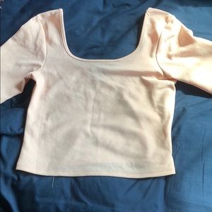 Pink crop top